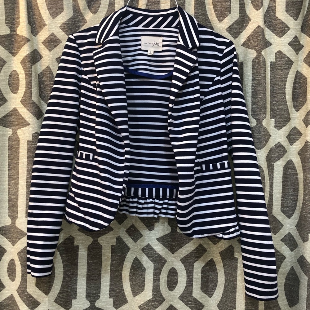 Nautical Blazer with Ruffles